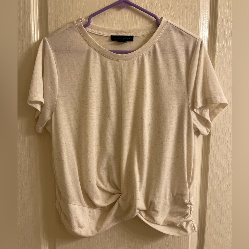 Sanctuary Cream Short Sleeve Tee